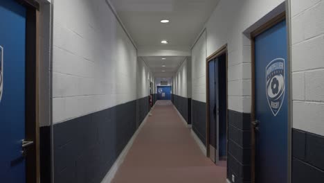 Locker-Room-Hallway-at-Montpellier-Rugby-Stadium-in-Southern-France