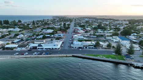 Drone-shot-of-Port-Vincent-beach-town