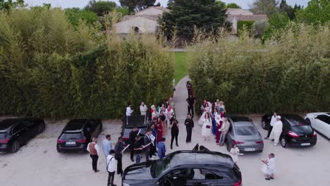 Bridal-Car-Arrival-at-Outdoor-Ceremony-Venue