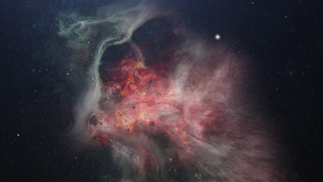 Vista-Del-Universo-Infinito,-Nebulosa-4k