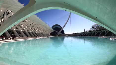 Santiago-Calatrava-Design,-Komplex-Der-Stadt-Der-Künste-Und-Wissenschaften-–-Valencia,-Spanien