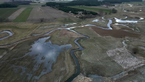 Überflutete-Und-Gefrorene-Felder-Rund-Um-Den-Fluss-Narow-In-Der-Region-Podlasie-Im-Winter