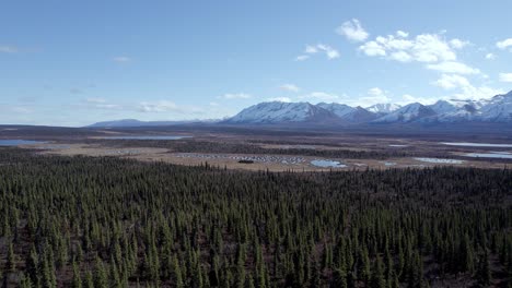 4k-30fps-aerial-video-on-the-road-from-Tok,-Alaska