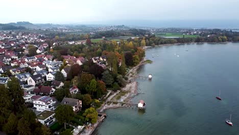 Wasserburg-Am-Bodensee-Y-El-Lago-De-Constanza,-Alemania