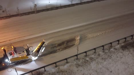 Tow-plow-gets-stuck-removing-snow-along-shoulder-of-toronto-highway-after-heavy-snow