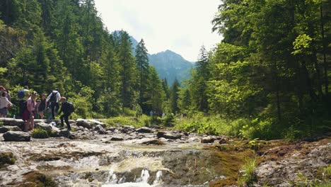 15-July-2022-Zakopane,-Poland:-Tatra-Mountain-National-Park-With-Tourist-Hiking-Trail