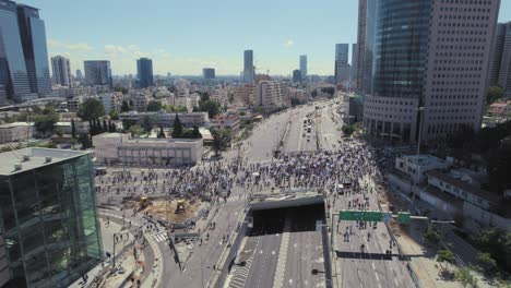 drone-shot-over-the-center-of-the-protests-in-Tel-Aviv-against-the-Supreme-court-trample