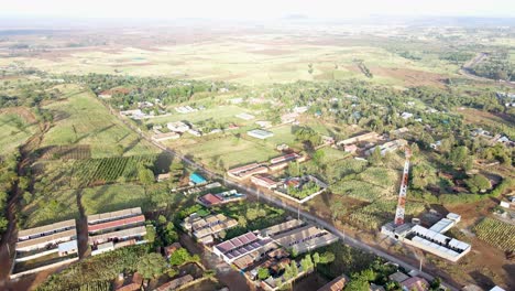 Nairobi-Aerial-Cityscape-Kenya-city-Skyline-rural-Village-of-Loitokitok