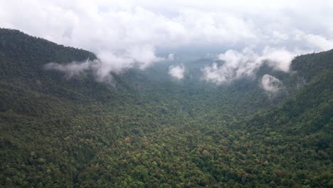 Epic-View-Of-A-Jungle-Valley-Near-Rijani-Volcano-National-Park-In-Central-Lombok,-Indonesia