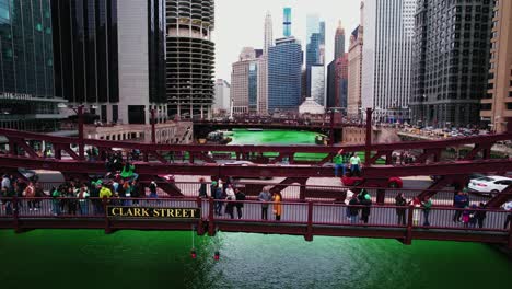 beautiful-aerial-of-chicago-arhitecture-during-the-St