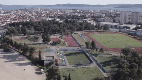 A-beautiful-view-of-the-tennis-and-soccer-fields-in-the-city