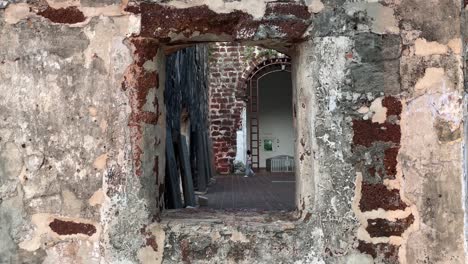 View-of-tourists-enjoying-the-architecture-of-the-remaining-ruins-of-St