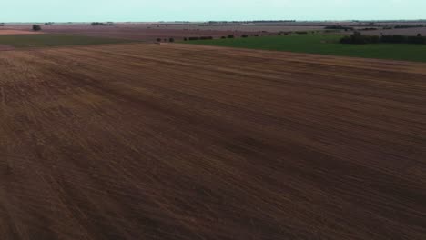 Drone-shot-of-vast-flat-landscape-in-Argentina