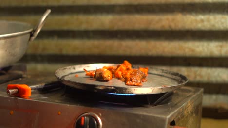 fish-frying-on-pan-Karnataka-mysore-mysure-India-poor-house