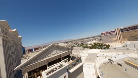 FPV-racing-drone-flying-around-buildings-and-casinos-in-Las-Vegas