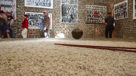 Foucault-Pendulum-At-The-Nicolaus-Copernicus-Museum-In-Frombork,-Poland