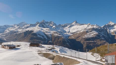 POV---Riding-on-Gornergrat-Train-Reveals-Famous-Matterhorn-Mountain-Landscape