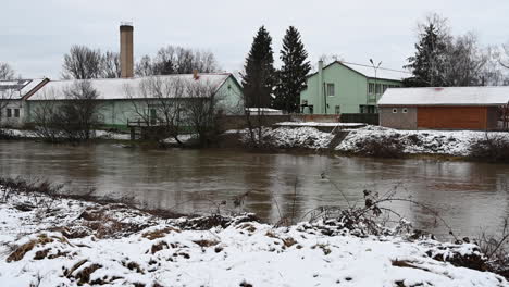Flussüberschwemmung-In-Den-Überschwemmungsgebieten-In-Ungarn