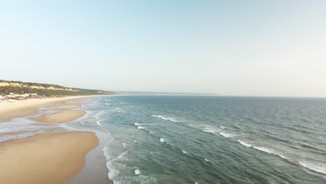 4K-Aerial-View-Of-A-Beach-In-Portugal