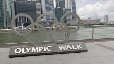 Signo-Del-Muro-Olímpico-Singapur-Marina-Bay-Frente-A-La-Bahía