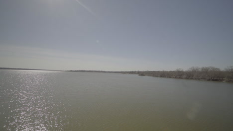 This-is-a-wide-shot-of-White-Rock-Lake-in-Dallas,-TX
