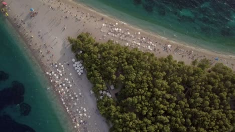 AERIAL:-Zlatni-rat-beach-in-Croatia
