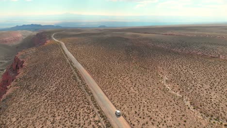 Beautiful-desert-road-near-a-cliff-in-the-desert