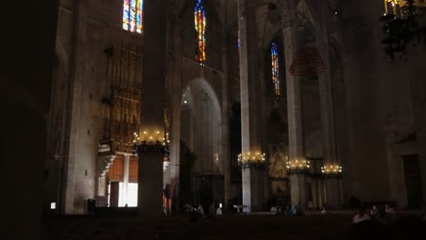 Reveal-of-Sanctuary-With-Stained-Glass-Windows-at-Cathedral-of-Santa-Maria-of-Palma