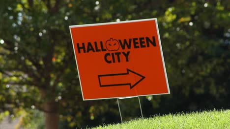 Halloween-City-Sign-Blowing-in-the-Wind-No-Cars