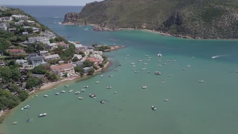 Sunny-aerial-shows-deep-channel-between-Knysna-Heads-to-Indian-Ocean