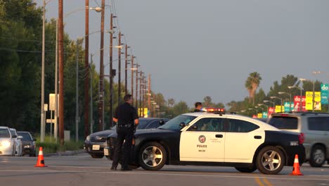 Coche-De-Policía-Lapd-En-La-Escena