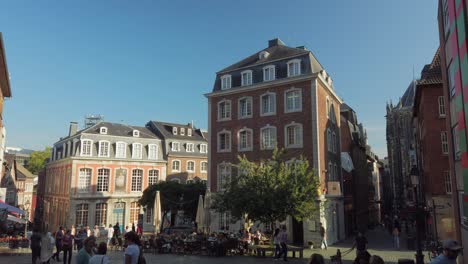 Hühnermarkt-With-Couven-Museum-And-Hexenhof-Am-Apfelbaum-In-The-German-City-Of-Aachen