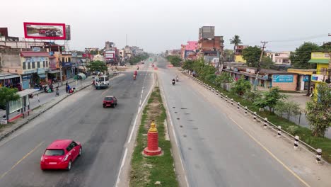 Carretera-Siddhartha-En-Bhairahawa,-Nepal