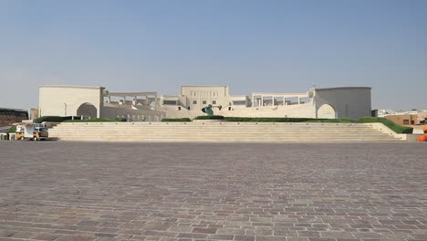 A-view-of-Amphitheatre-which-is-the-main-attraction-of-Katara-Cultural-Village--Doha,-Qatar---11-17-2020
