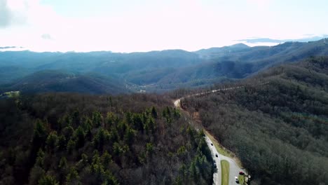 Aerial-Blue-Ridge-Parkway-near-Blowing-Rock-NC,-Blowing-Rock-North-Carolina,-Boone-NC,-Boone-North-Carolina