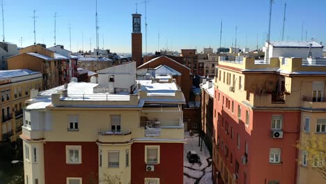 Roof-top-on-a-clear-and-sunny-day-in-Madrid