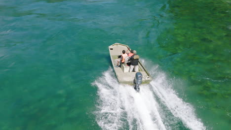 Group-Boating-On-Turquoise-Puelo-River-At-Lake-District-Chile