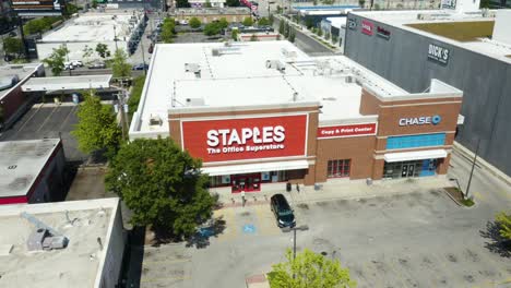 Aerial-View-of-Staples-'The-Office-Superstore'-Brick-and-Mortar-Retail-Shop
