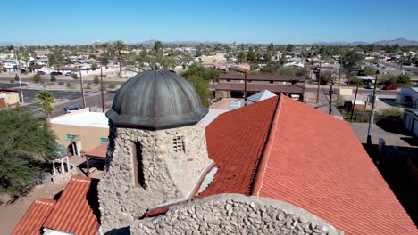 Arquitectura-De-La-Iglesia-De-Estilo-Español-En-Casa-Grande-Arizona