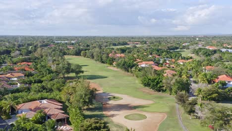 Drone-flying-over-Metro-Country-Club-at-Juan-Dolio-in-Dominican-Republic