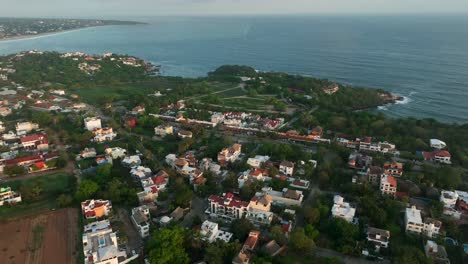 Puerto-Escondido,Carrizalillo,-renconada,-Aerial-fly-drone-view