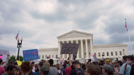 Signage-outside-the-Supreme-Court-on-the-day-Roe-vs