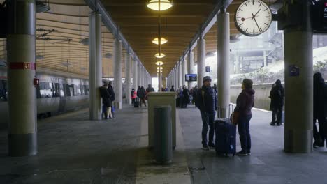 Terminal-De-La-Estación-De-Tren-Del-Centro-De-La-Ciudad-De-Oslo,-Depósito-Ferroviario