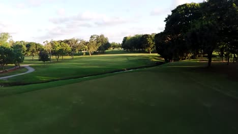 Drone-shot-of-Florida-Golf-Course-from-low-to-high