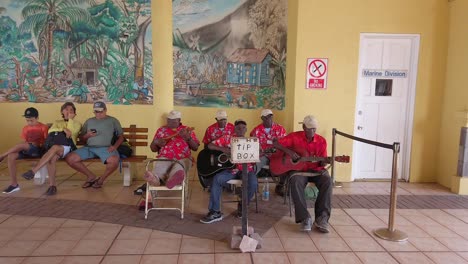 Locals-Play-music-in-port-at-St-Kitts