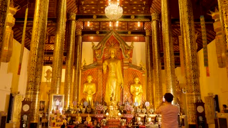 Imágenes-Del-Templo-4k---Video-En-Chiangmai,-Tailandia