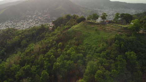 Fort-George-built-in-1804-still-standing-with-original-canons-on-the-mountainside-of-Trinidad-and-Tobago