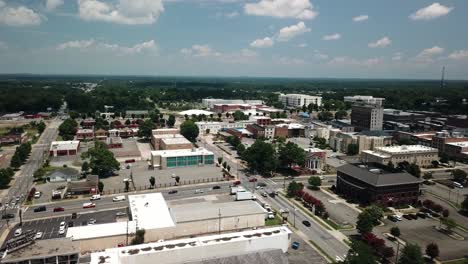 Aerial-of-City-of-Gastonia-in-Gaston-County-NC