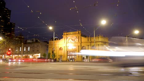 Queen-Victoria-Market-Zeitraffer-Nachts-Im-Winter