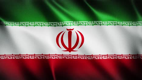 Flagge-Des-Iran-Winkt-Im-Hintergrund